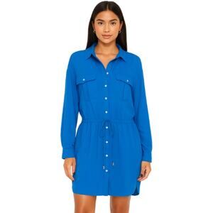 Lauren Ralph Lauren Utility Shirtdress in Cobalt Blue – NWT Size 2P